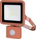 REV Projecteur LED Eco+, avec détecteur de mouvement, 10W, 6500K, 800lm, IP44, terre cuite