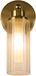 Searchlight Imperial - applique murale - 10 x 22 cm - IP44 - laiton satiné et transparent