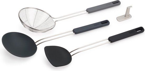 Joseph Joseph Elevate Fusion Wokset 3-Delig - Zwart