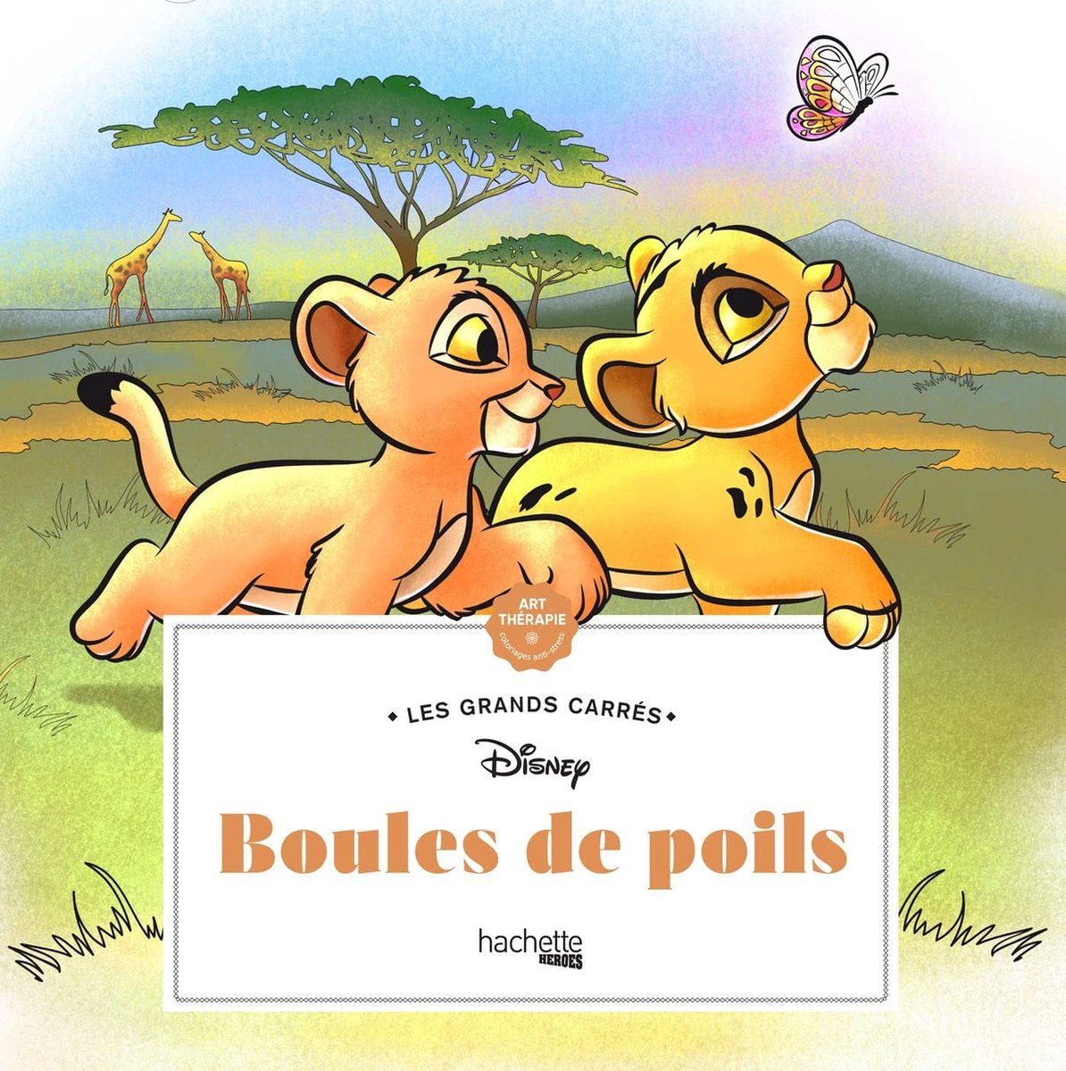 Hachette Heroes Les Grands Carrés - Disney Boules de Poils - Kleurboek voor volwassenen