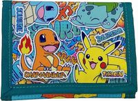 Pokémon Portemonnee - Pikachu, Charmander, Squirtle, Bulbasaur - Klittenband - Kinderportemonnee