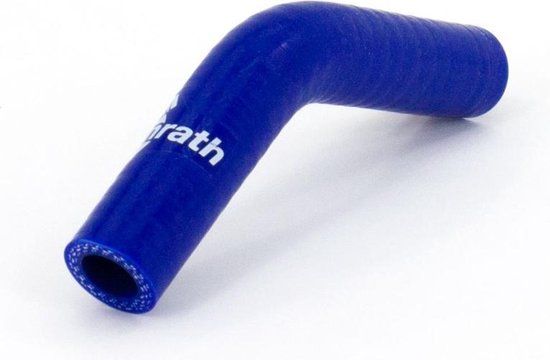 Bonrath Siliconen slang 45 graden bocht - Lengte:50mm - Ø22mm - Blauw - Universeel