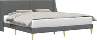 vidaXL Bedframe Effen met hoofdeinde aansluitplaat