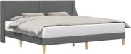 vidaXL Bedframe Effen met hoofdeinde aansluitplaat