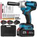 StarTech Accuboormachine met slagfunctie - Elektrische slagmoersleutel - 21V accu - 380Nm koppel - Borstelloze motor - 1,27 cm vierkantopname - Met gereedschapskoffer - Bruin