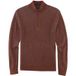 OLYMP Casual Modern Fit Half-Zip Sweater bruinrood, Gestructureerd