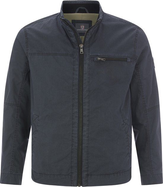 Jan Vanderstorm heren Militair Jack - 62 - donkergrijs - Plus Size