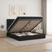 Prolenta Maison Exclusive - Lit Ottoman avec matelas, noir, 140 x 200 cm, revêtement en tissu