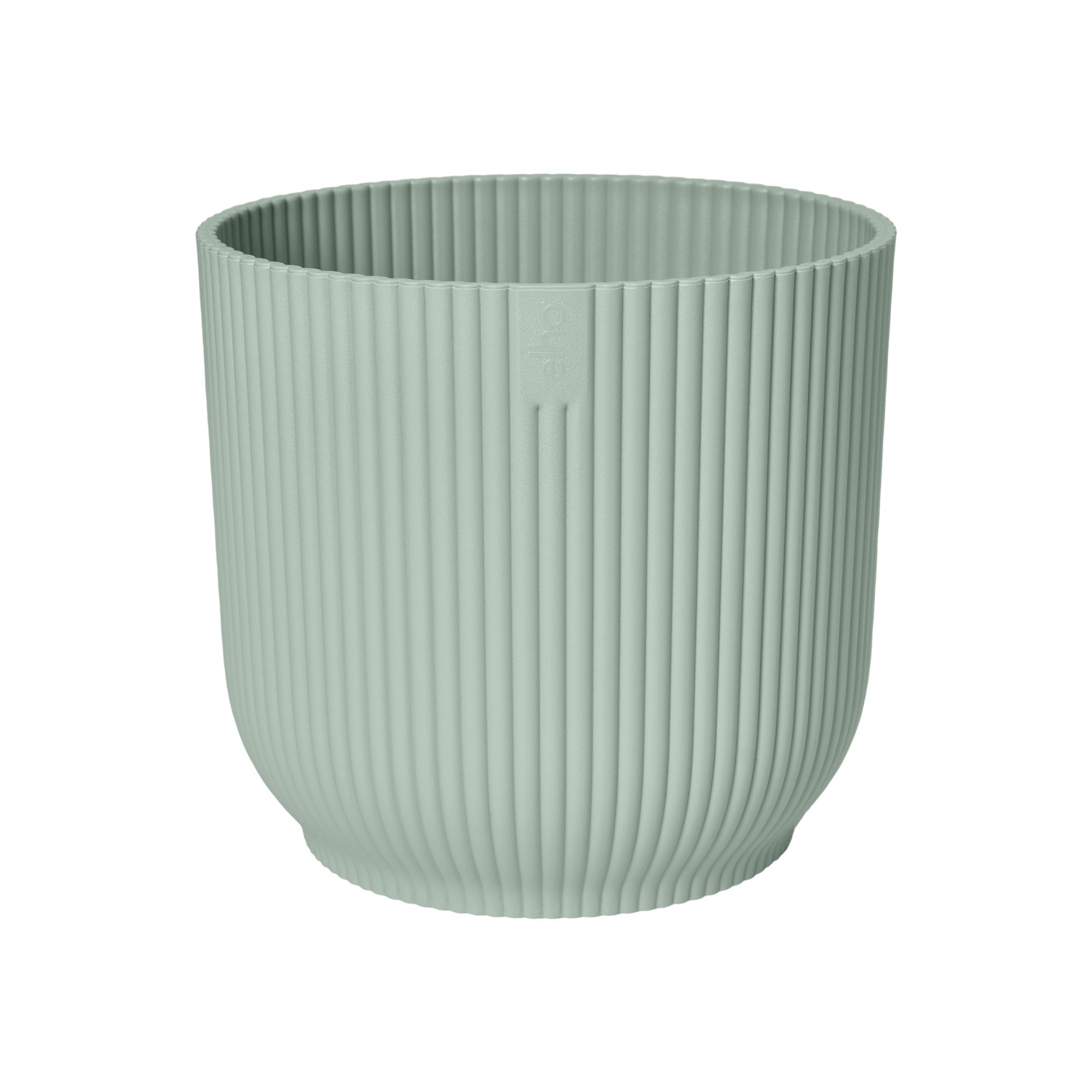 Elho Vibes Fold Round Mini 7cm Sorbet Green Plant Pot - 100% Recycled Plastic