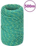 vidaXL Boottouw 2 mm 500 m polypropyleen groen