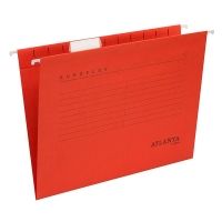 Atlanta Euroflex verticale hangmap A4 - 330 mm met V-bodem rood 25 stuks