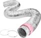 Bolt Edge Luchtafvoerslang - Flexibele Aluminium Ventilatieslang - 7620 mm lang - Ø208 mm