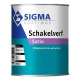 Sigma Schakelverf Satin | Zijdeglans Eén|pot|systeem | 1 LTR | Wit