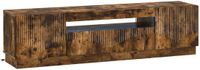vidaXL LED tv-meubel Gerookt eiken Bewerkt hout