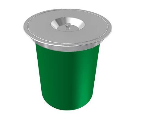 Franke Flush-M F12 12 l Round Green Stainless steel Waste Bin