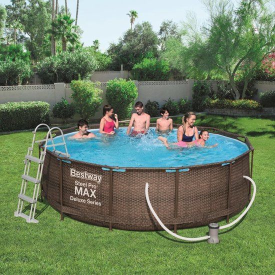 Bestway Steel Pro MAX Zwembadset Deluxe Series - Rond - 366x100 cm - 56709