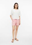 s.Oliver - Gestreepte mousseline shorts - Dames - Maat 46 - Roze
