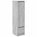 vidaXL Meuble haut gris Sonoma 29,5x34x119,5 cm panneau de particules