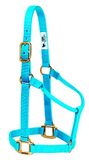 Weaver Leather Originele niet-verstelbare nylon paardenhalter, groot, orkaan blauw
