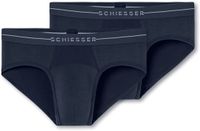 Schiesser 2PACK Rio-Slip Cotton Flex Heren Onderbroek Donkerblauw