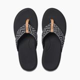 Reef CUSHION CLOUD TX BLACK GEO Dames Slippers - black geo