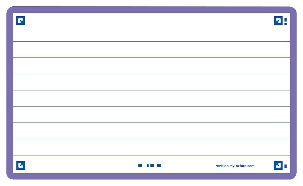 Oxford Index Cards Violet 75x125mm 80 pack