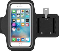 Mmobiel Sport / Hardloop armband ZWART voor iPhone SE / 5S / 5C / 5 / 4S / 4 / 3GS Spatwatervrij Reflecterend Neopreen Comfortabel Verstelbaar Koptelefoon Aansluitruimte en Sleutelhouder Sportband smartphone sport armband iPhone 5 5S 5C SE