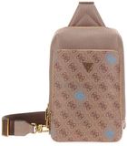 GUESS Milano Crossover Crossbodytas Beige / Blue