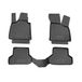 OMAC 1103444 Ensemble de tapis de sol ETP (élastomère thermoplastique), noir