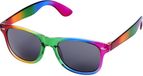 Bullet Regenboog zonnebril retro - voor volwassenen - party zonnebrillen - dames/heren