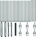 vidaXL Grillage soudée avec socle en béton, 50 x 1,2 mètre, vert, treillis