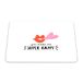 Bonamaison Tapis de souris imprimé numérique Pop Art rectangulaire