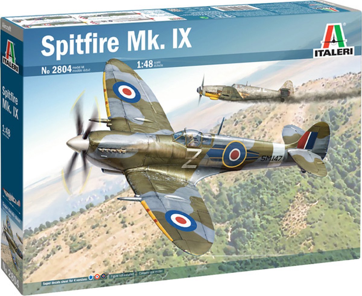 Italeri 1:48 2804 Spitfire Mk. IX Plane Plastic kit