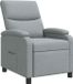 vidaXL Recliner Lichtgrijs Stof