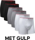 DANISH ENDURANCE Bamboe Boxershorts Heren M Zwart/Grijs/Wit