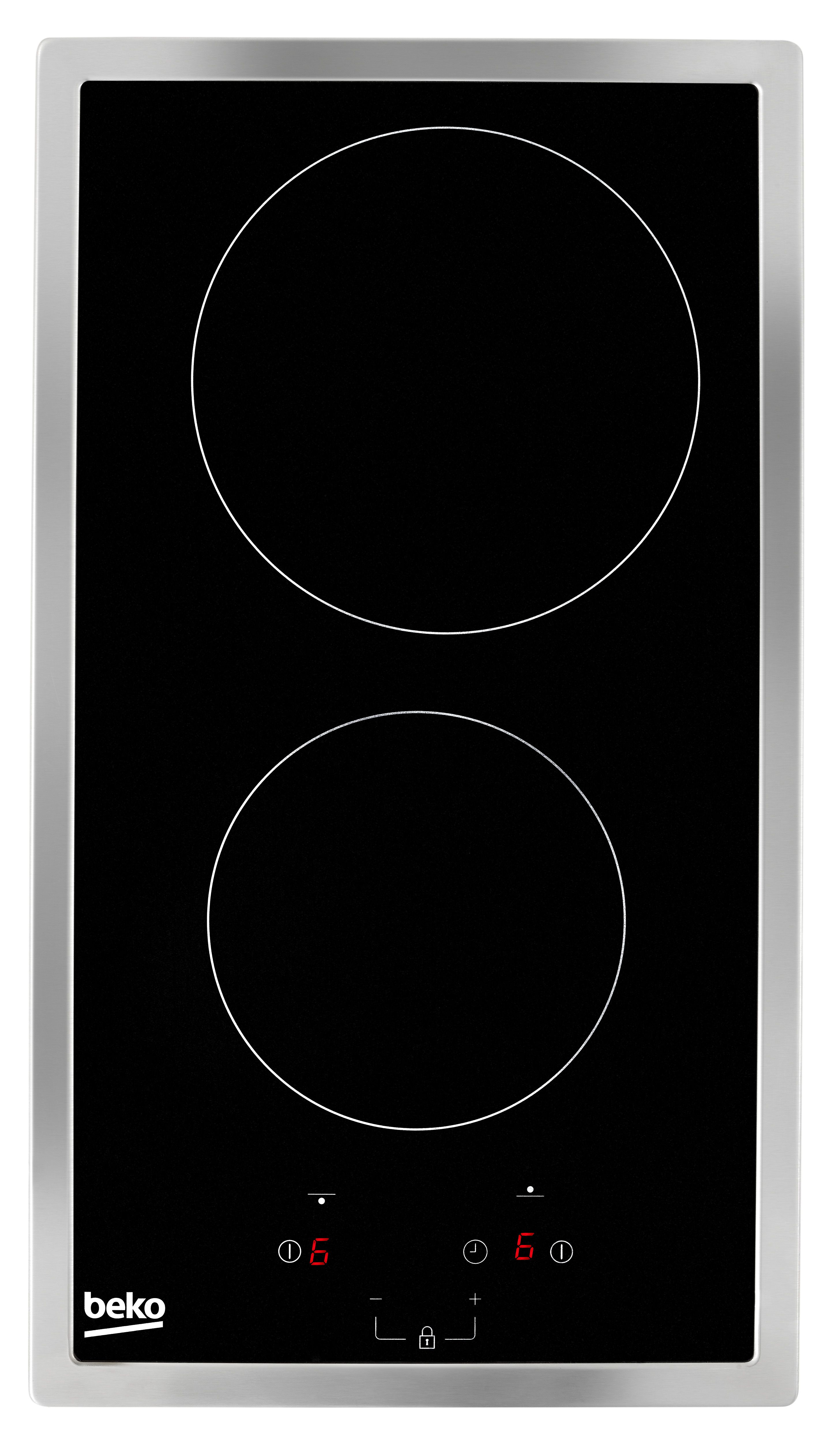 Beko HDMC 32400 TX - Ceramic Hob - 30cm - Stainless Steel