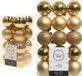 Decoris Kaemingk B.V. Kerstversiering kunststof kerstballen goud 4-6 cm pakket van 46x stuks