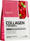 OstroVit Collageen + Vitamine C - 400g Framboos Citroen Munt