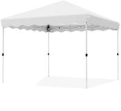 Happiq Gazebo Vaylen - Pergola - Pavillon - Tonnelle - Tente de plage - Pour terrasse, fête et jardin - 3x3m - Blanc