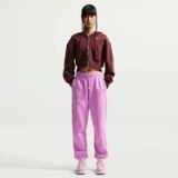 Nike Sportswear Phoenix Fleece oversized trainingsbroek met hoge tailleband voor dames, Lt Magenta/Sail, FZ5996-503, S