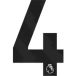 Avery Dennison Flockprinten Premier League 2023 4 Short Noir Blanc
