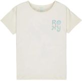 Roxy Lilyregular Night Vintage T-shirt Meisje Korte Mouw Biologisch Katoen Coconut Milk
