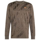 adidas Originals Maillot Manches Longues Jacquard Trefoil, pointure Medium