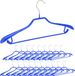 Relaxdays 20x Hanger Jas - Antislip - Blauw/Zilver