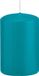 Trend Candles Cilinderkaars/stompkaars - turquoise - 5 x 8 cm - 18 branduren - met brandvertragende folie