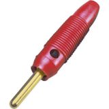 Bananenstekker BKL Electronic 072149/G Banaanstekker Stekker, recht Stift-Ø: 4 mm Rood 1 stuk(s)