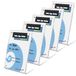 TUKA-i-AKUT 5X A5 portrettafelstandaard acryl, magnetische sluiting, menuhouder, tekenhouder, L-vormige reclame staand schuin voor menu's, borden, posters, brochures, foto's, transparant TKD8242-A5-5x