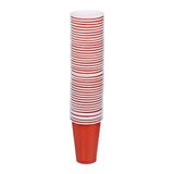 Relaxdays Wegwerpbeker Plastic 50 Stuks - Rood