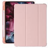 Hoes voor iPad 5e / 4e / 3e generatie 11 inch 2022/2021/2020 met penhouder, Heavy Duty stootvaste beschermhoes met schouder- en handlussen-zwart + roze