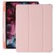 Hoes voor iPad 5e / 4e / 3e generatie 11 inch 2022/2021/2020 met penhouder, Heavy Duty stootvaste beschermhoes met schouder- en handlussen-zwart + roze